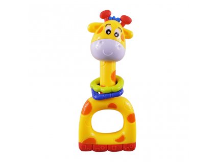 Dětské chrastítko Baby Mix žlutá žirafa (Barva Žlutá)