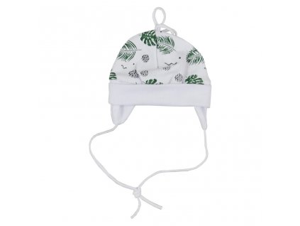 Bavlněná kojenecká čepička Koala Nature (Barva Zelená, Velikost 62 (3-6m))