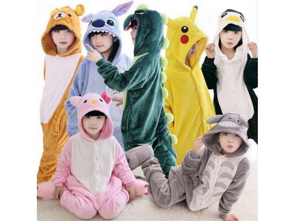 Winter Girl Boy Children s Pajamas Baby Onesize Kids Pajama Set Animal Cartoon Sleepwear Stitch Panda 1