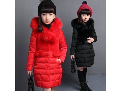 2018 New Winter Big Girls Warm Thick Jacket Outwear Clothes Cotton Padded Kids Teenage Coat Children 1