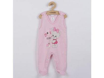 Kojenecké dupačky New Baby myška růžové (Barva Růžová, Velikost 80 (9-12m))