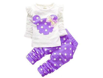 KEAIYOUHUO Children Clothing Sets Costumes For Kids Sport Suits Girls Clothes Sets Cartoon Baby Girls Clothes purple