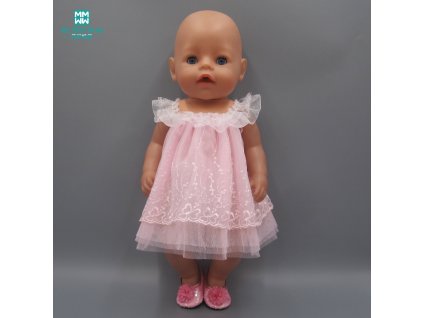 Doll Clothes fits 45cm american girl and Baby Born Zapf Doll fashion princess dress and Panties 1