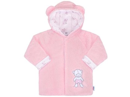 Zimní kabátek New Baby Nice Bear růžový (Barva Růžová, Velikost 74 (6-9m))