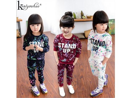 Winter Girls Clothes Sets 2Pcs Long Sleeve Tracksuit For Kids Clothes Sport Suits Children Clothing Girls 1