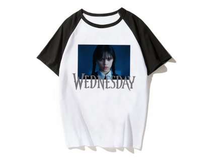 Dívčí tričko Wednesday Addams mix motivů (D)