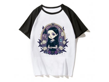 Dívčí tričko Wednesday Addams mix motivů (E)
