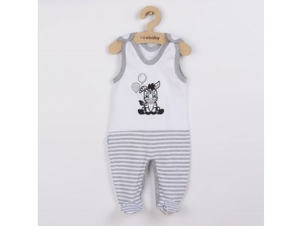 Kojenecké bavlněné dupačky New Baby Zebra exclusive (Barva Bílá, Velikost 74 (6-9m))