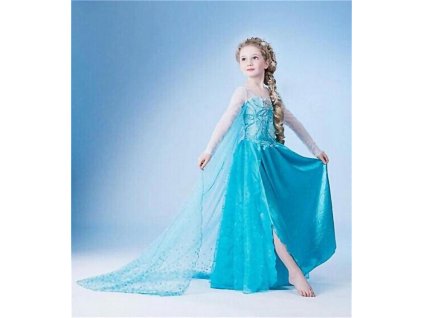 Girls Elsa Dress Costume Princess Anna Dresses Cosplay Party Summer Baby Kids Children Fancy Baby Girl Style 2