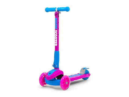 Dětská koloběžka Milly Mally Magic Scooter pink-blue (Barva Růžová)