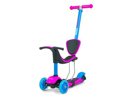 Dětská koloběžka Milly Mally Little Star pink-blue (Barva Multicolor)