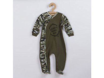 Kojenecký overal New Baby Army boy (Barva Zelená, Velikost 92 (18-24m))