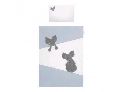 3-dílné ložní povlečení Belisima Mouse 90/120 modré (Barva Modrá)