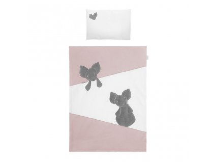 3-dílné ložní povlečení Belisima Mouse 90/120 růžové (Barva Růžová)