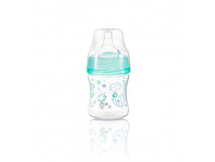 Antikoliková láhev s širokým hrdlem Baby Ono 120 ml (Barva Modrá)