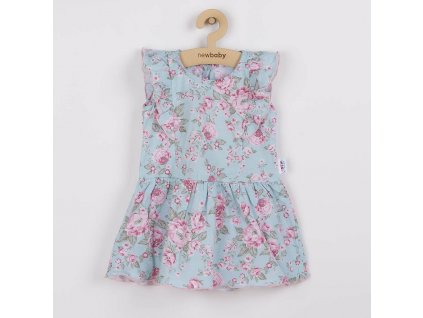 Kojenecké letní bavlněné šatičky New Baby Roses, vel. 56 (0-3m)