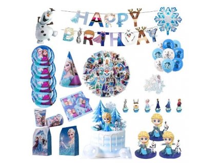 Narozeninová party dekorace s motivem Frozen - Ledové Království