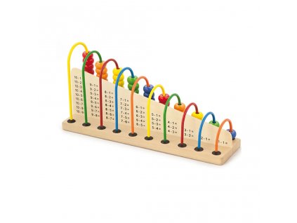 Dřevěné počítadlo Viga (Barva Multicolor)