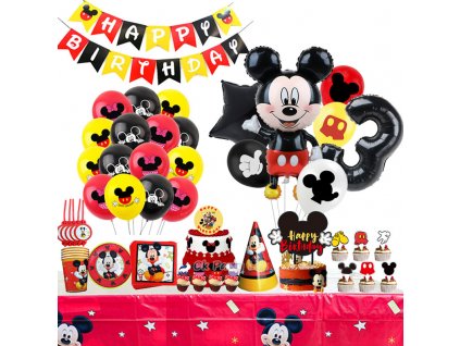 Narozeninová party dekorace s motivem Myšák Mickey