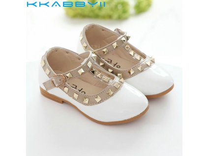 New Girls Sandals Kids Leather Shoes Children Rivets Leisure Sneakers Hot Girls Princess Dance Shoes 1