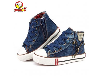 2019 Canvas Children Shoes Sport Breathable Boys Sneakers Brand Kids Shoes for Girls Jeans Denim Casual 1