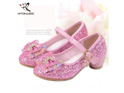 HITOMAGIC High Heel Shoes For Dance Children s Shoes For Girls Princess Shoe Girl Children Footwear 1
