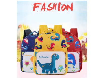 Předškolní batoh s dětským vodítkem - Dinosaurus