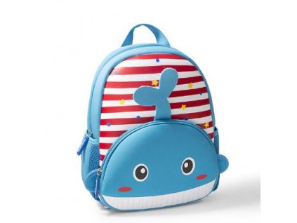Dětský předškolní 3D batoh - zvířátka a proužky