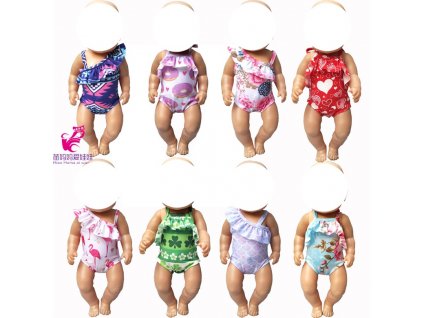 Fit for 43cm born baby doll dress doll swimsuit 18 doll swimming clothes 1