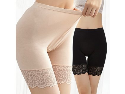 40KG 80KG Women Plus Big Size Safety Pants Soft and Comfortable Modal Material Shorts with Lace