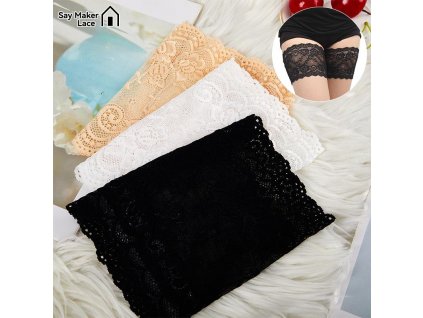 1Pair Summer Inner Thigh Anti Chafing Thigh Bands Elastic Non Slip Women Sexy Lace Anti Friction5