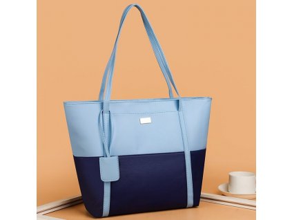Women Pu Leather Fashion Color Match Shoulder Bag Large Capacity Handbag.jpg 640x6402