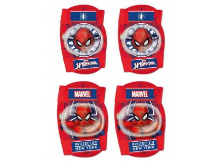 SADA 4 KS CHRÁNIČE KOLEN A LOKTŮ SPIDERMAN (Velikost uni)