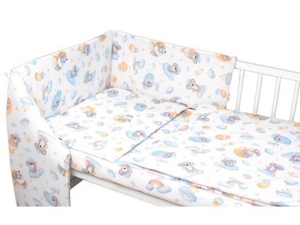 Mantinel s povlečením Premium, 3D sada, Dreams Koala - modrá, 120x90 cm (Velikost povlečení 120x90, Rozměry polštáře 40 x 60, Rozměry přikrývky 120 x 90)