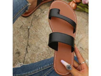 Women Minimalist Thong Sandals 2023 New Fashion Flat Sandals Summer Outdoor (6)