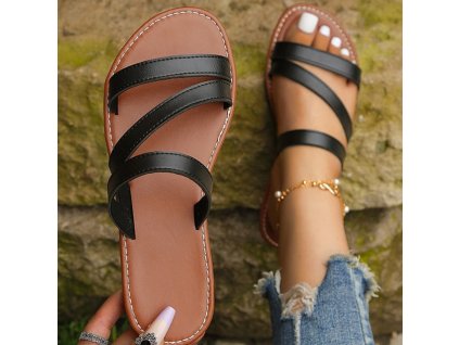 Women Minimalist Thong Sandals 2023 New Fashion Flat Sandals Summer Outdoo (16)