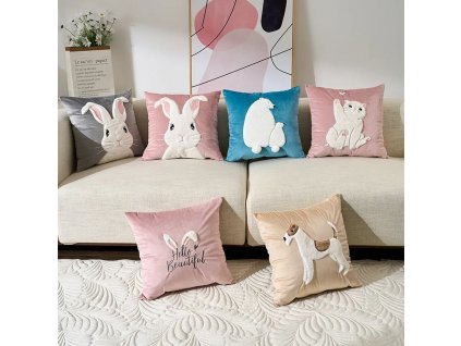 Rabbit Decorative Pillowcase Cute Soft Pillows For Sofa Bed Living Room Home Decoration Housse De Coussin.png (4)