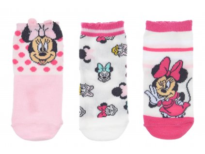 SADA 3 KS kojenecké PONOŽKY MINNIE