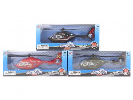 Helikoptéra kovová 20 cm