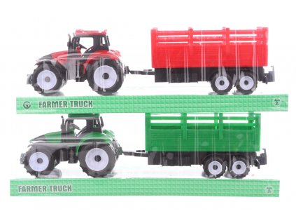 Traktor s vlečkou 2 barvy
