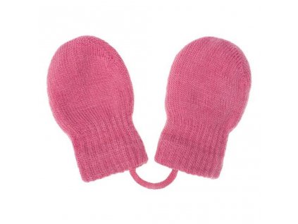 Kojenecké zimní rukavičky New Baby růžové, vel. 56 (0-3m)