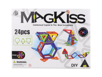 Magnetická stavebnice 24 ks
