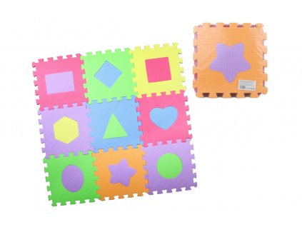 Pěnové puzzle 9 ks tvary