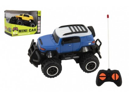 Auto RC mini SUV plast 14cm 27MHz na dálk. ovl. na bat. se světl. 2 barvy v krab. 16x12x10