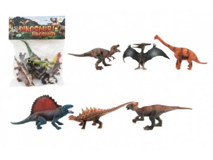 Dinosaurus plast 14-19cm 6ks v sáčku