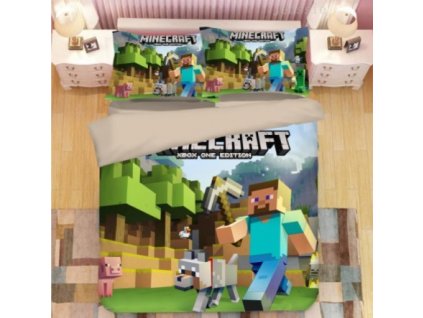 3-dílné ložní povlečení Minecraft
