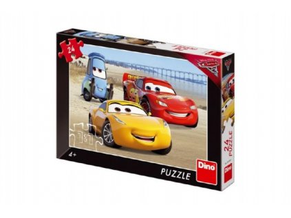 Puzzle Cars/Auta na pláži 24 dílků 26x18 cm v krabici 27x19x3,5cm