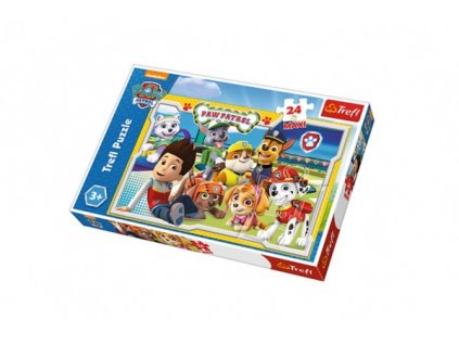 Puzzle Paw Patrol/Tlapková patrola MAXI 24ks 60x40cm v krabici 39x26x4cm