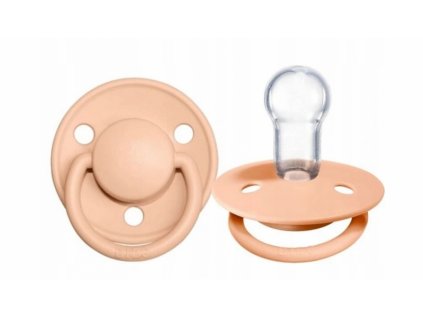 127270 223004 bibs de lux silikonovy dudlik 0 36 m broskvovy