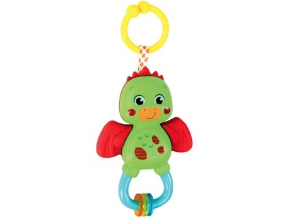 interaktivni chrastitko baby dracek zelene